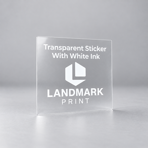 Transparent Stickers with White Ink Printing