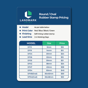 Round Rubber Stamp