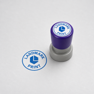 Round Rubber Stamp