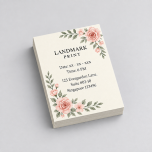 A4 Wedding Card Print