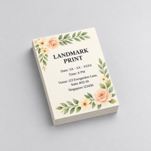 A5 Wedding Card Print