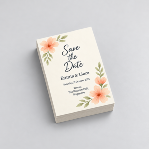 A6 Wedding Card Print