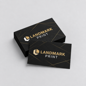 Black Name Cards
