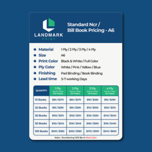NCR Printing – A6
