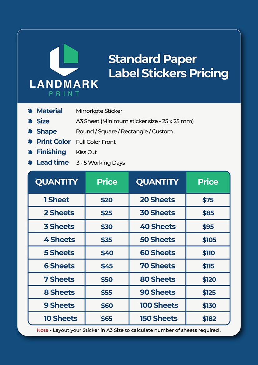 Standard Paper Label Stickers - Image 2