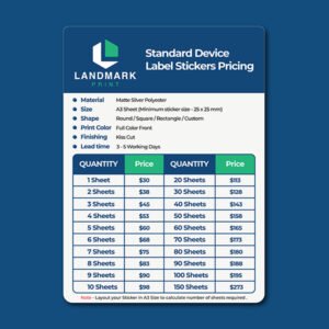 Standard Device Label Stickers